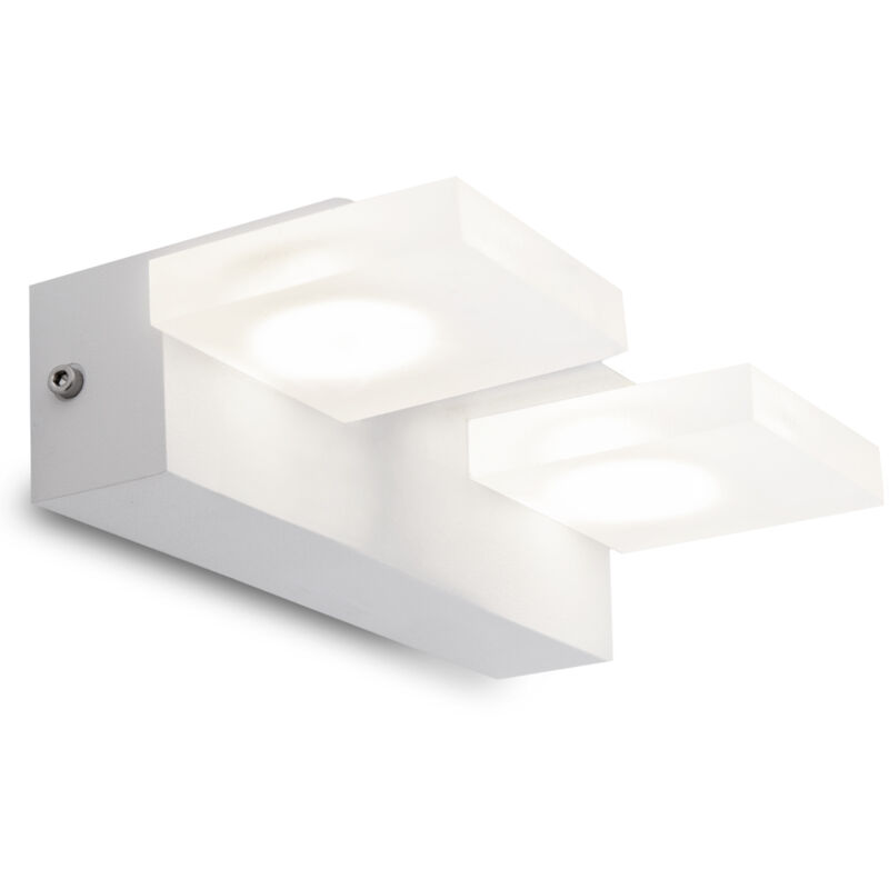 foto del prodotto lampada da parete a led 10w 850lm 4200 k isabella 40.000h ho wl 102 2x5w ww 