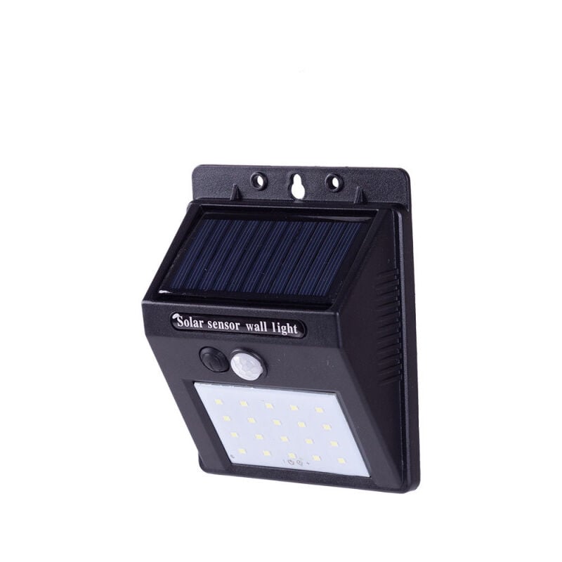 foto del prodotto lampada da parete a led 6000 k sensore solare ip65 40.000h ho sw5050 pir 