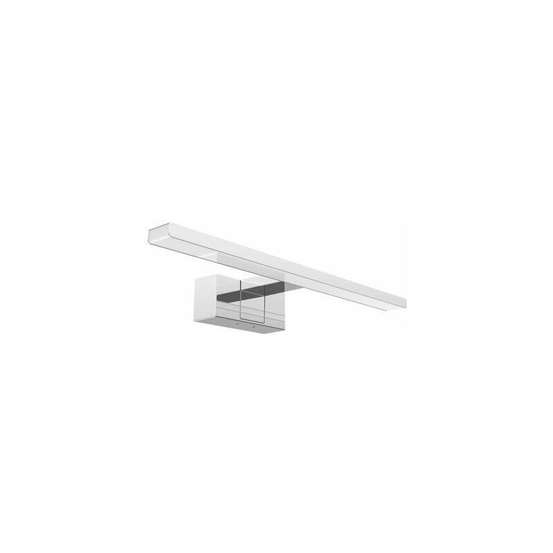 foto del prodotto lampada da parete a led a specchio cromato opaco da 8 w 400 mm