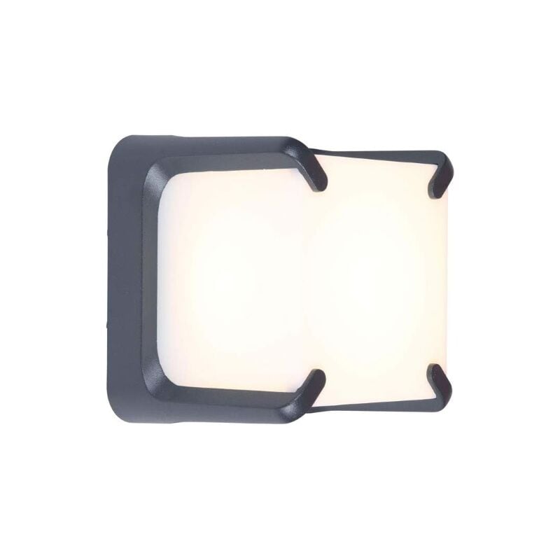 foto del prodotto lampada da parete a led armor, in alluminio pressofuso, 11 w, colore nero lutec