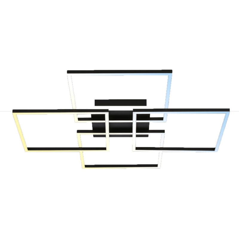 foto del prodotto lampada da parete a led cct wifi bluetooth app 50w nero metallo plastica brilo ner
