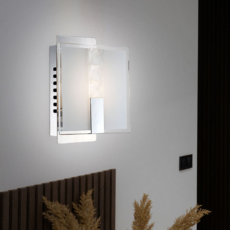 foto del prodotto lampada da parete a led da 4,5 watt, lampada in vetro, illuminazione per soggiorno