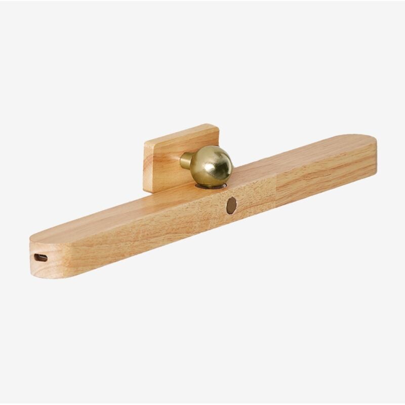 foto del prodotto lampada da parete a led davies in legno di gomma sklum