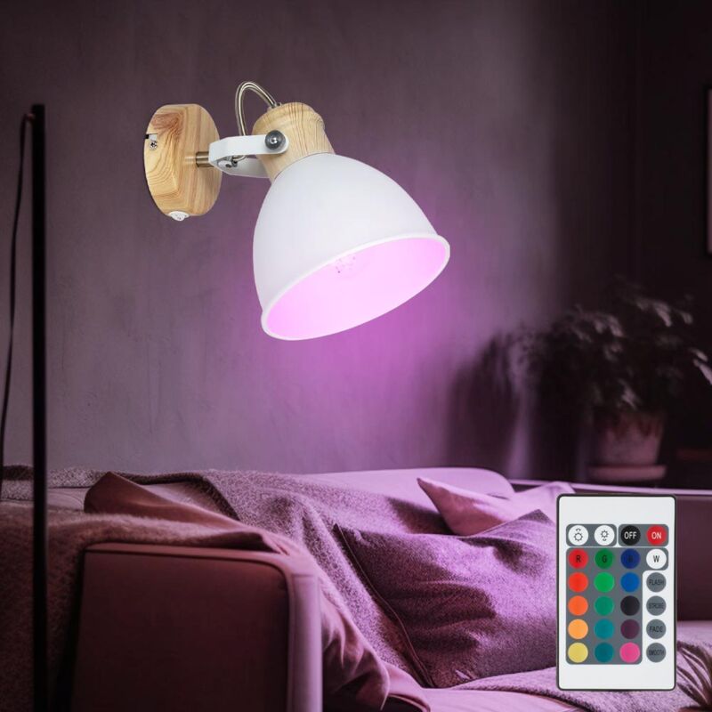 foto del prodotto lampada da parete a led dimmerabile con telecomando, lampada da lettura, lampada da soggiorno, lampada da parete per camera da letto, orientabile,
