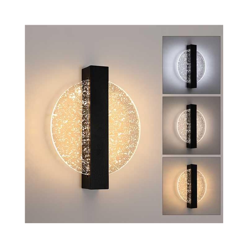 foto del prodotto lampada da parete a led dimmerabile da 6 w, lampada da parete moderna in alluminio per interni, lampada da comodino a parete a led, lampada da parete