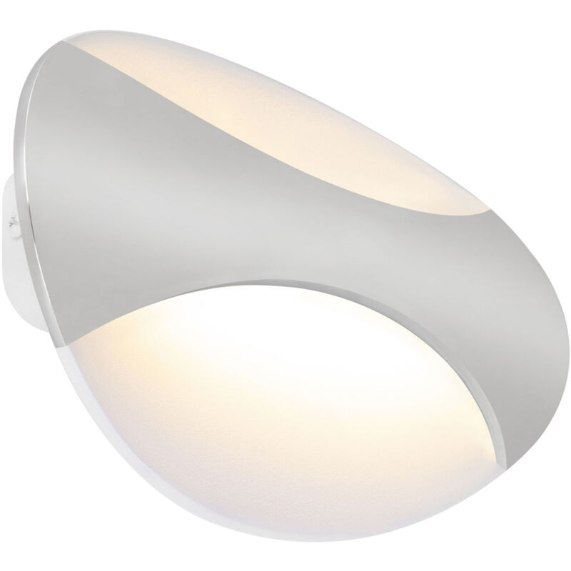 foto del prodotto lampada da parete a led per dormire faretto per camera degli ospiti lampada cromata bianca globo 78400c