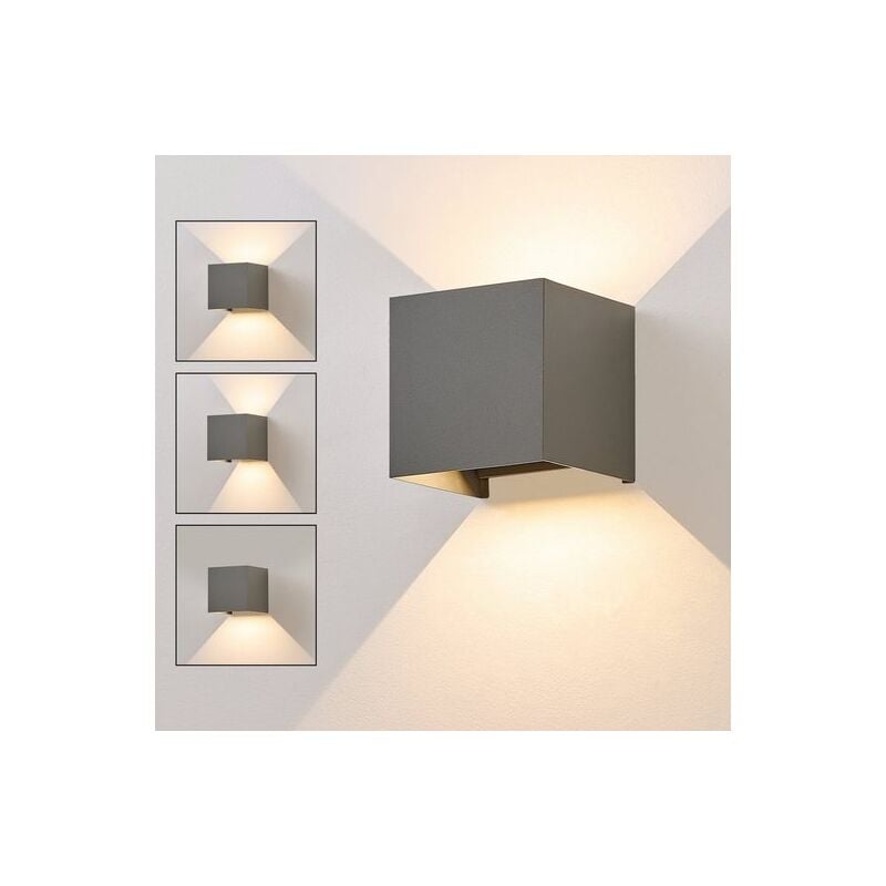 foto del prodotto lampada da parete a led per esterni grigio 1 pezzo su gi luce all aperto 5w faretto da parete interna ip65 impermeabile corridoio lampada scale