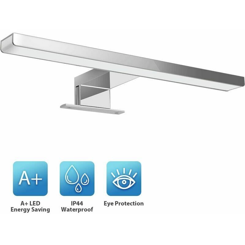foto del prodotto lampada da parete a led per specchio da bagno 600lm 30cm 4000k, per specchio da bagno, wc