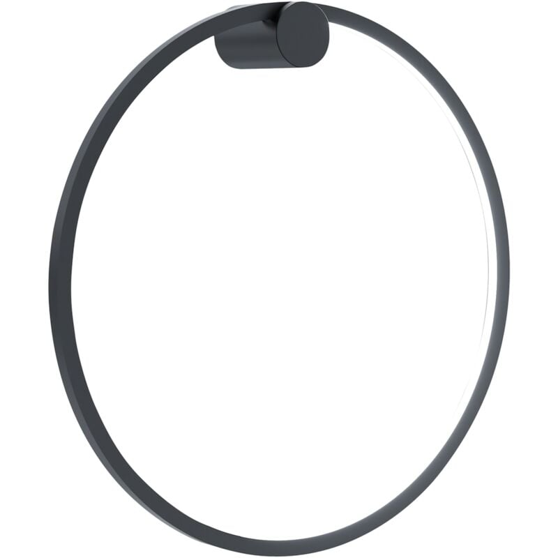 foto del prodotto lampada da parete a led saturno nera 25w