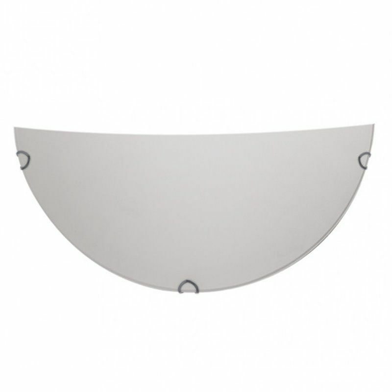 foto del prodotto lampada da parete a mezza luna modello avis 1 luce white fabrilamp
