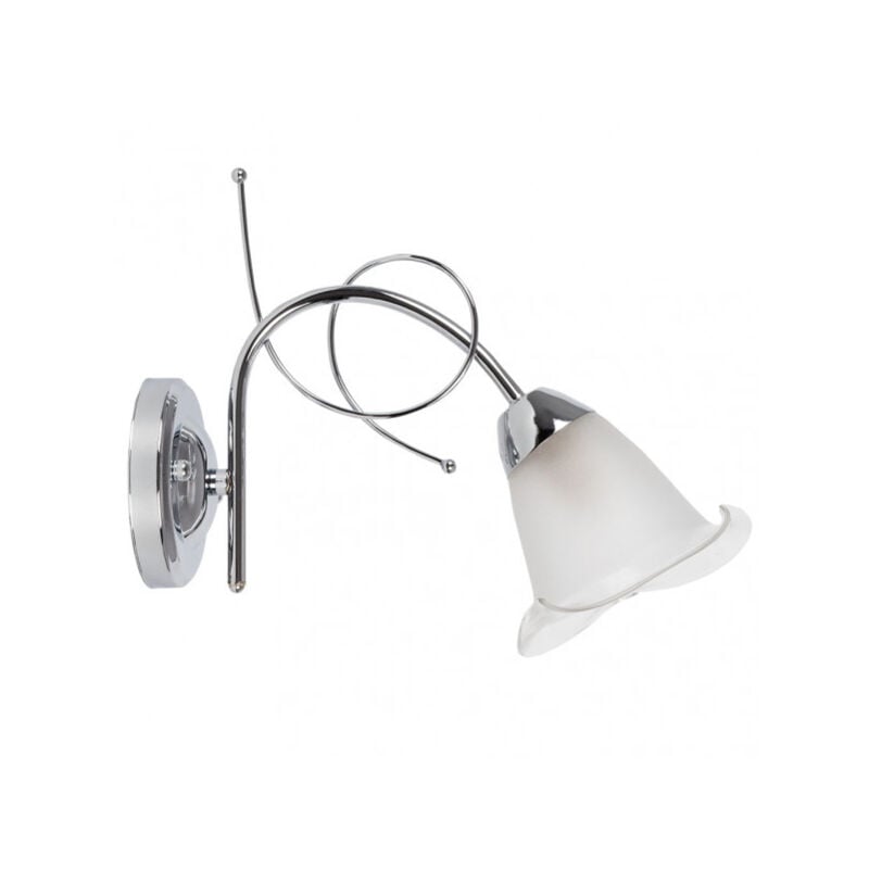foto del prodotto lampada da parete adelfa 1xe14 cromo 24x29x13 cm