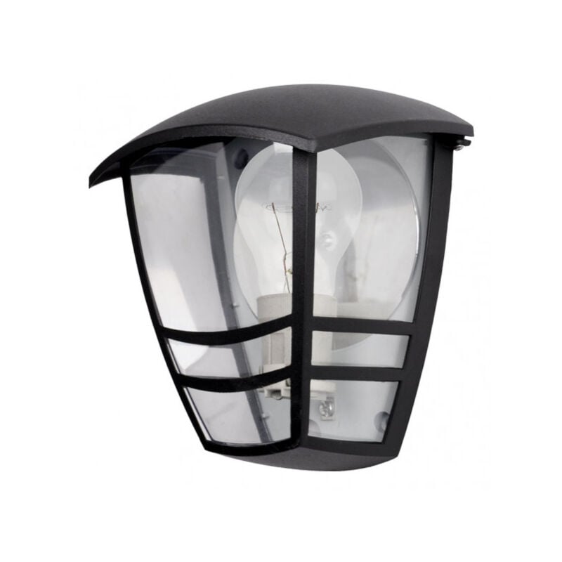 immagine 0 del prodotto lampada da parete alnilan alluminio esterno 1xe27 nero ip44 20x17,5x13 cm c riflettore