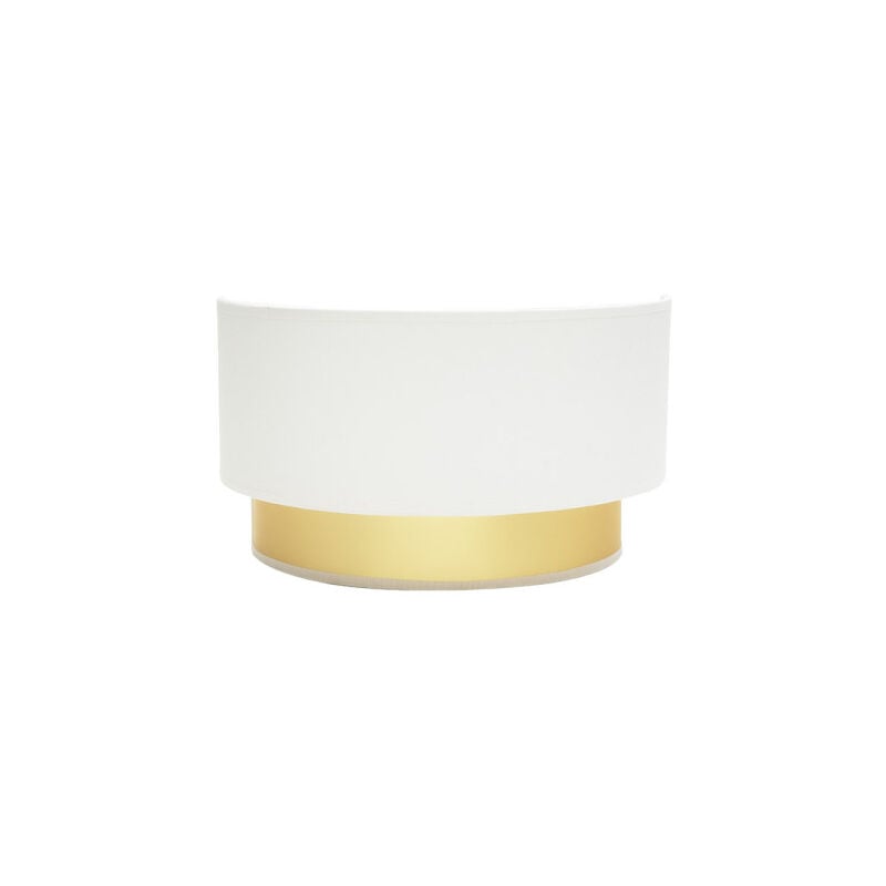foto del prodotto lampada da parete anuska 1xe27 bianco oro 17x30x16 cm