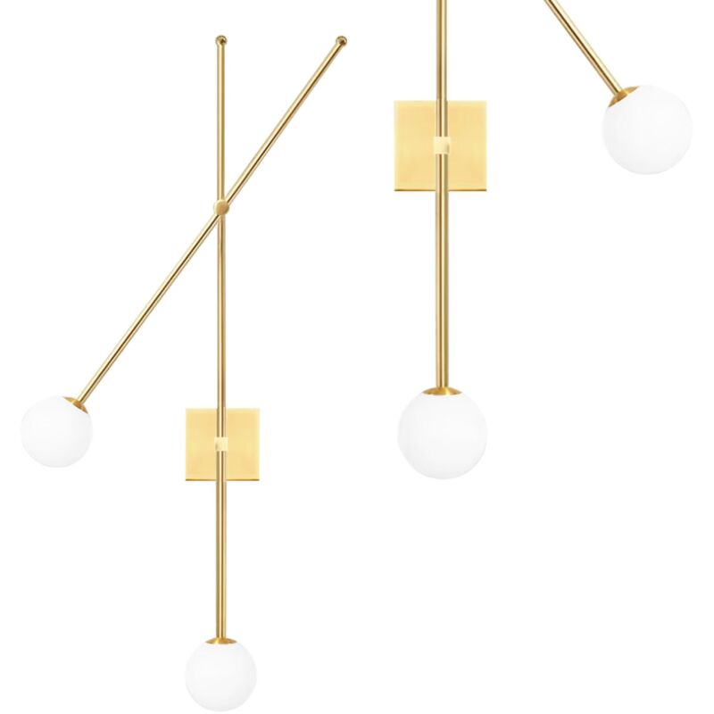 foto del prodotto lampada da parete app1594 2w gold