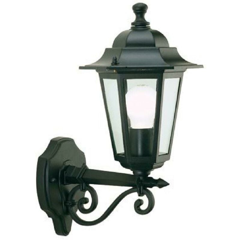 foto del prodotto lampada da parete applique media in alto esagonale in allumio e vetro 300 06 sovil