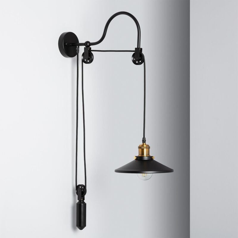 foto del prodotto lampada da parete auala nero