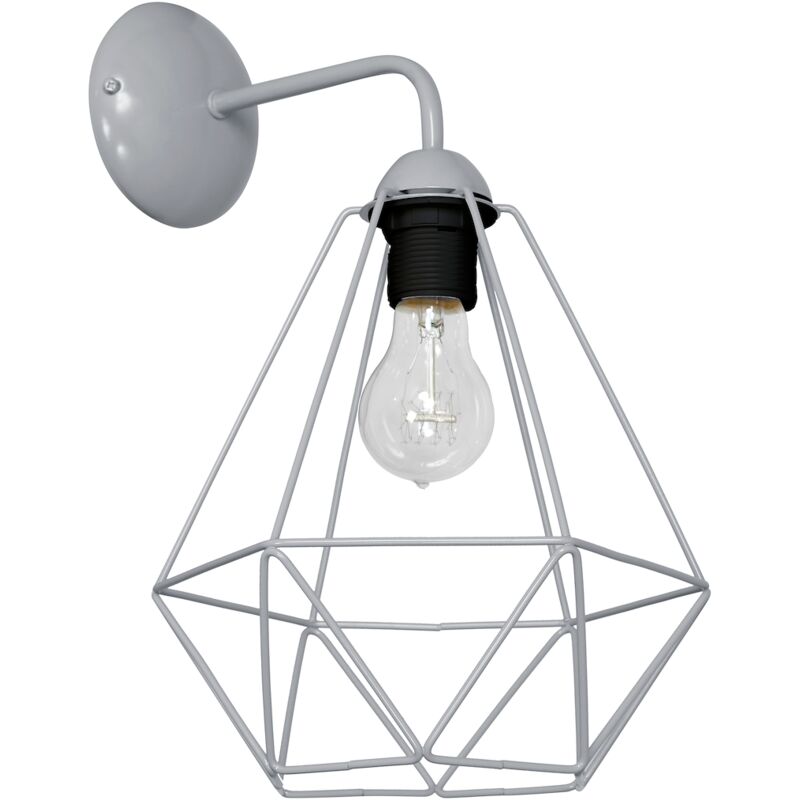 foto del prodotto lampada da parete basket gray 1xe27