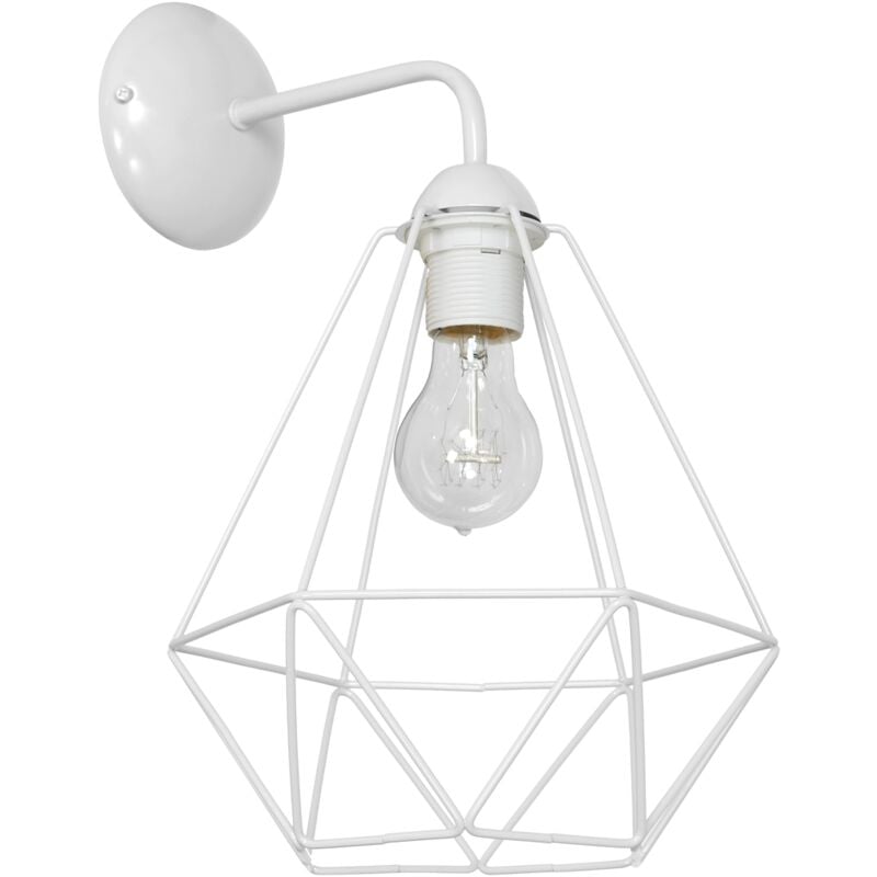 foto del prodotto lampada da parete basket white 1xe27