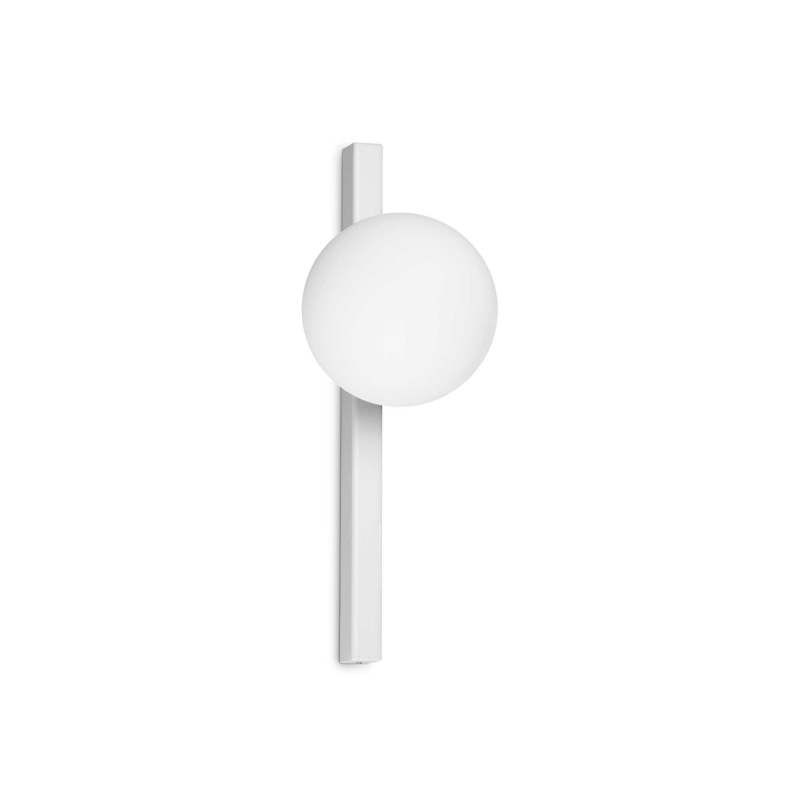 foto del prodotto lampada da parete binomio ap1 bianco ideal lux