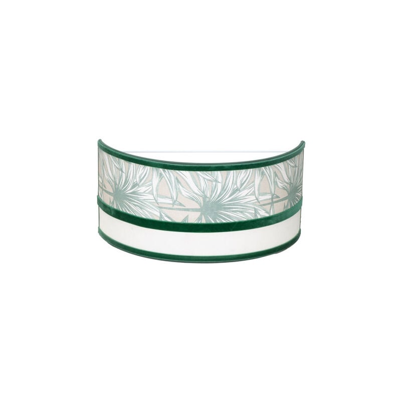 foto del prodotto lampada da parete caledonia 1xe27 bianco/verde 15,5x33x13cm