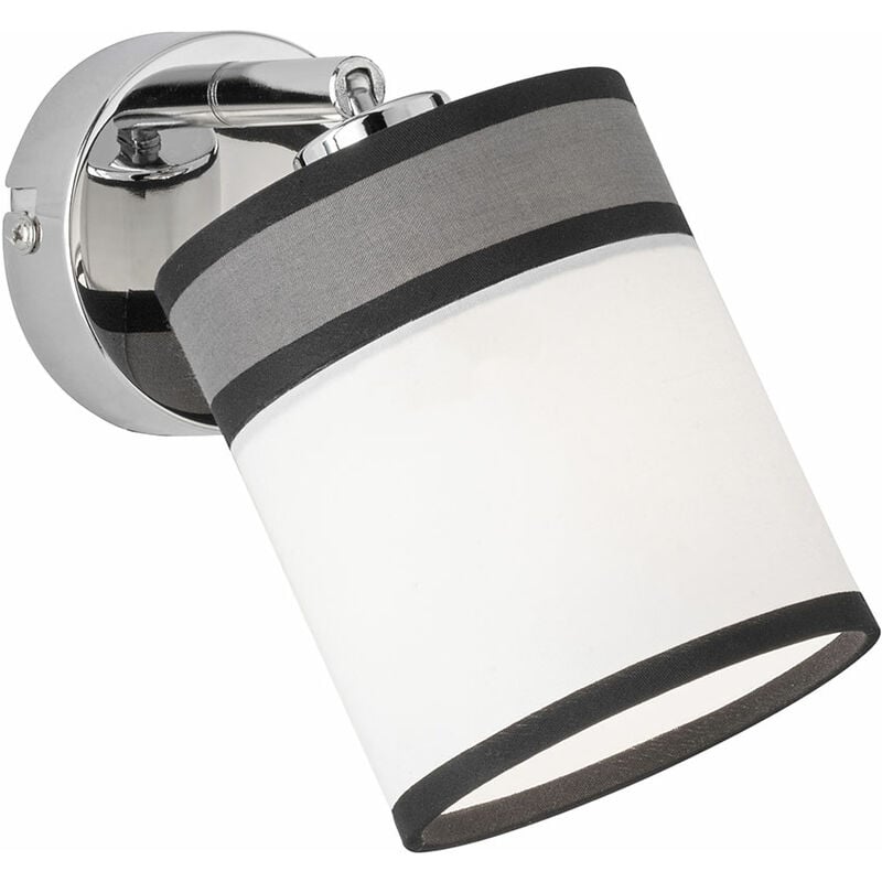 foto del prodotto lampada da parete camera da letto lampada da parete in tessuto braccio girevole lampada da parete bianca interior design moderno, paralume in