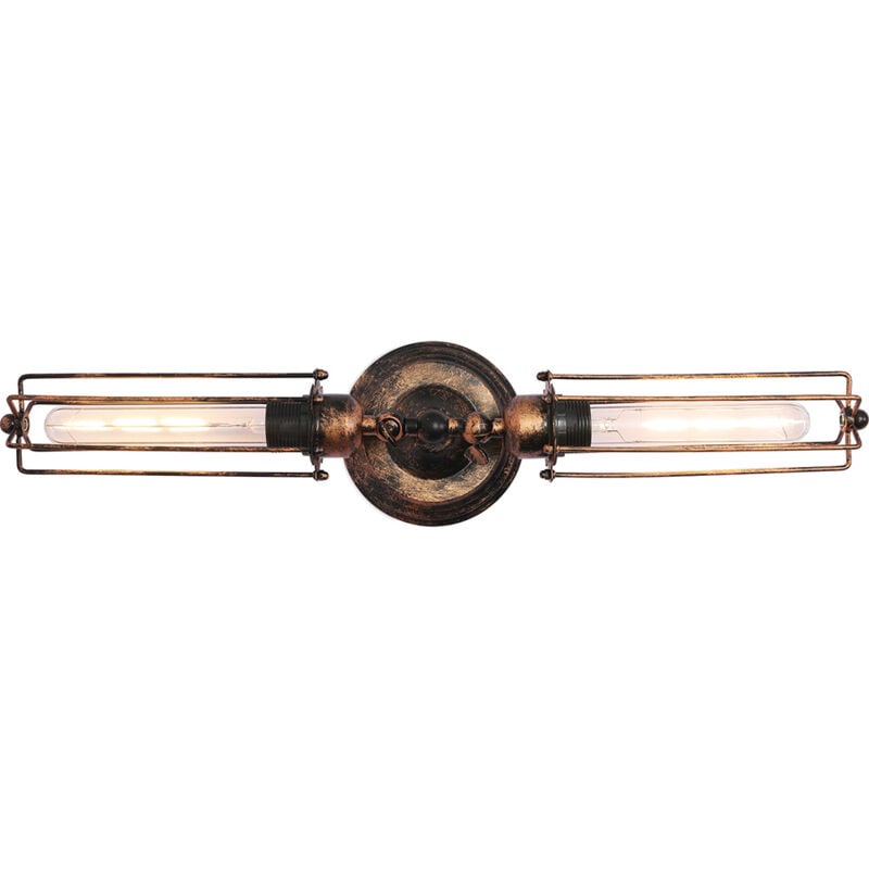 foto del prodotto lampada da parete candelabro vintage lubra bronzo