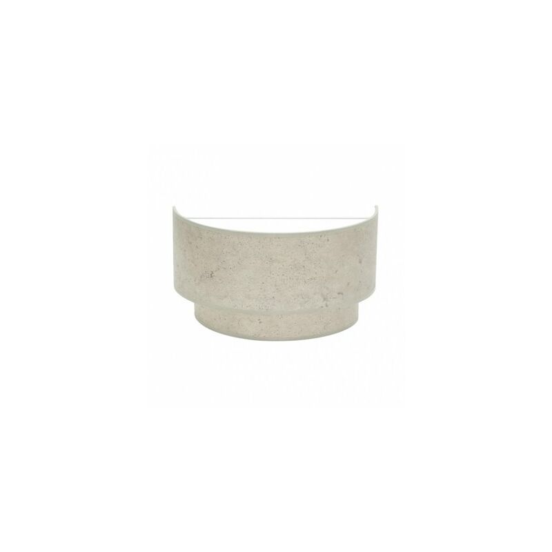 foto del prodotto lampada da parete colore grigio cemento modello doppio smile 1xe27 fabrilamp
