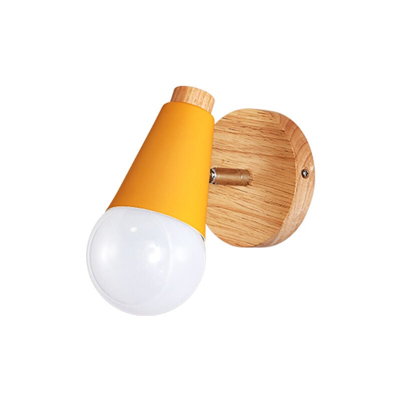 foto del prodotto lampada da parete con luce notturna per soggiorno, camera da letto, studio, veranda, corridoio colore giallo 