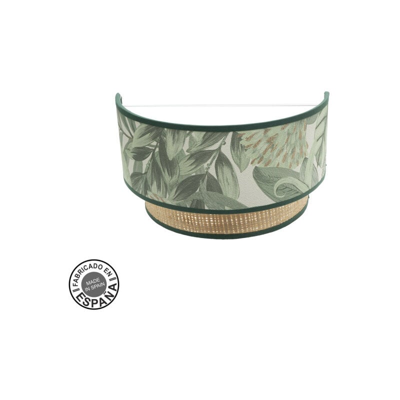 foto del prodotto lampada da parete congo 1xe27 verde naturale 17x30x15 cm