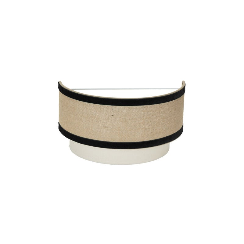 foto del prodotto lampada da parete cornalina 1xe27 beige nero 17,5x30x16cm
