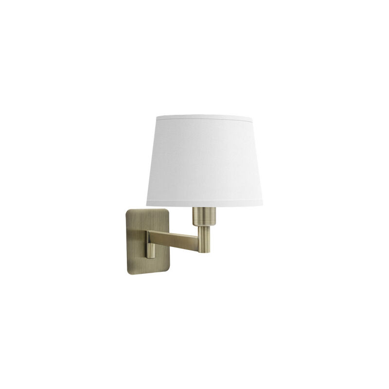 foto del prodotto lampada da parete cueza 1xe14 pelle bianco 24x15x28cm
