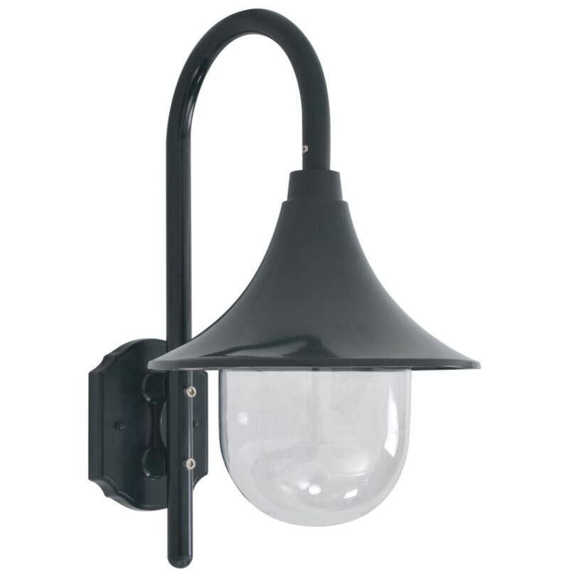 foto del prodotto lampada da parete da giardino e27 42 cm alluminio verde scuro vidaxl