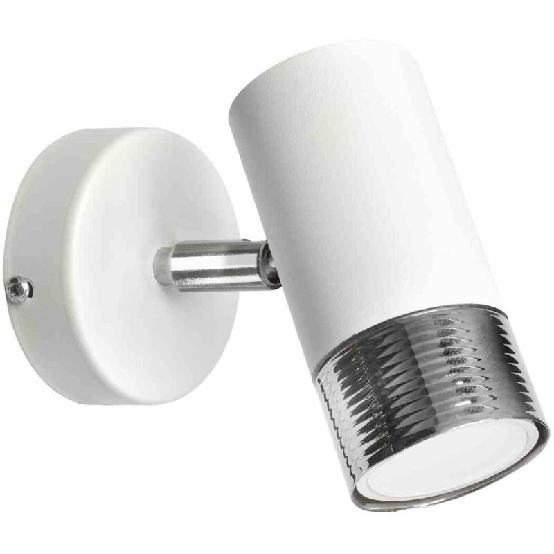 foto del prodotto lampada da parete dani bianco cromo 1xgu10