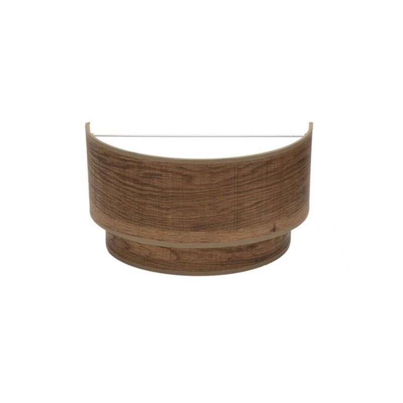 foto del prodotto lampada da parete de 1 luce modello double smile e27 dark wood fabrilamp