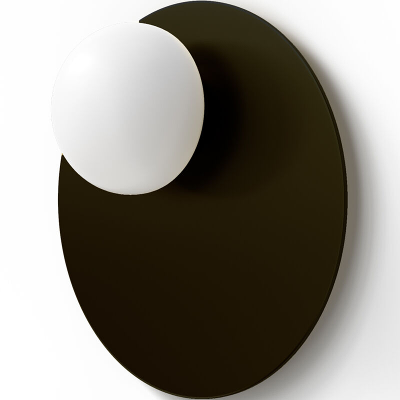 foto del prodotto lampada da parete design moderno sferal nero