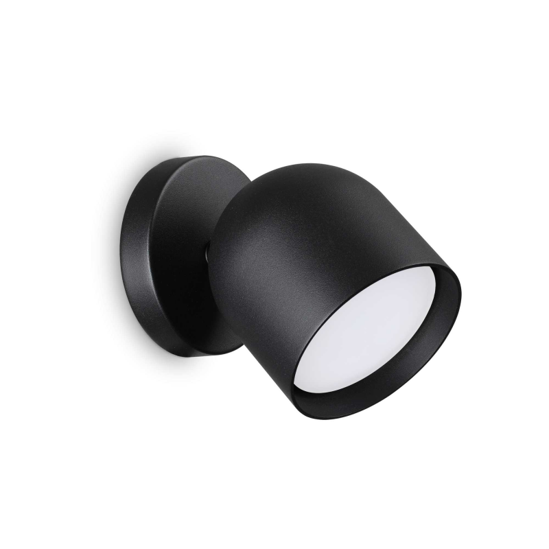foto del prodotto lampada da parete dodo ap1 nero ideal lux