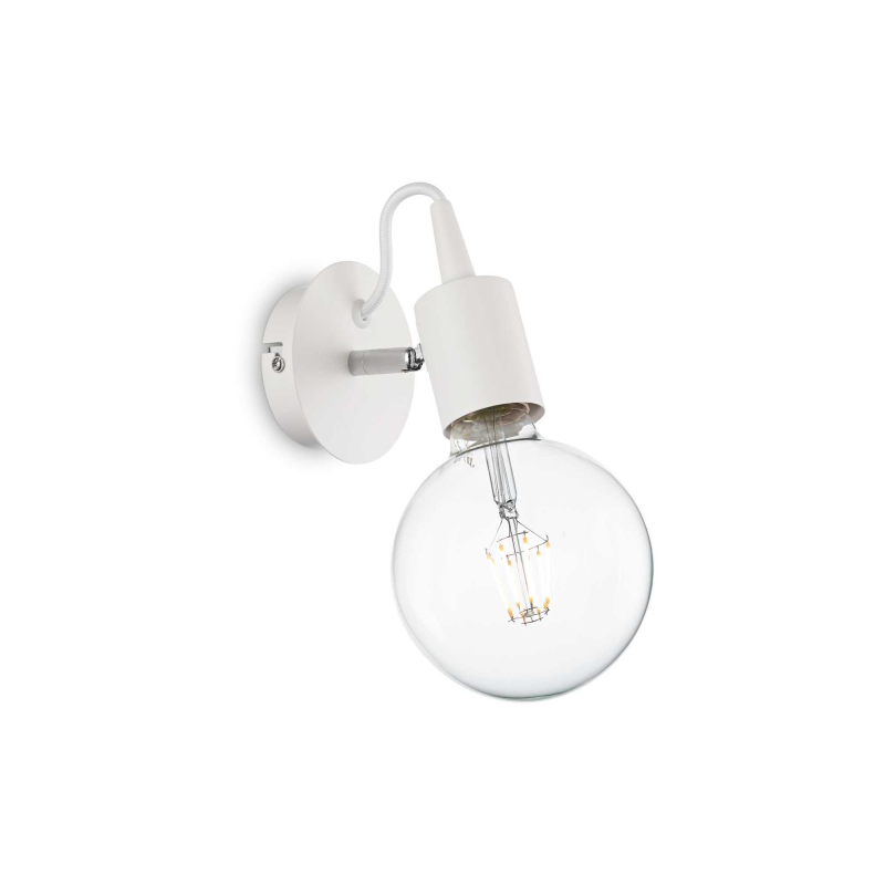 foto del prodotto lampada da parete edison ap1 bianco ideal-lux