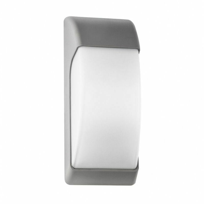 foto del prodotto lampada da parete espelta 1xe27 grigio grigio ip65 in policarbonato 32x12,9x13 cm