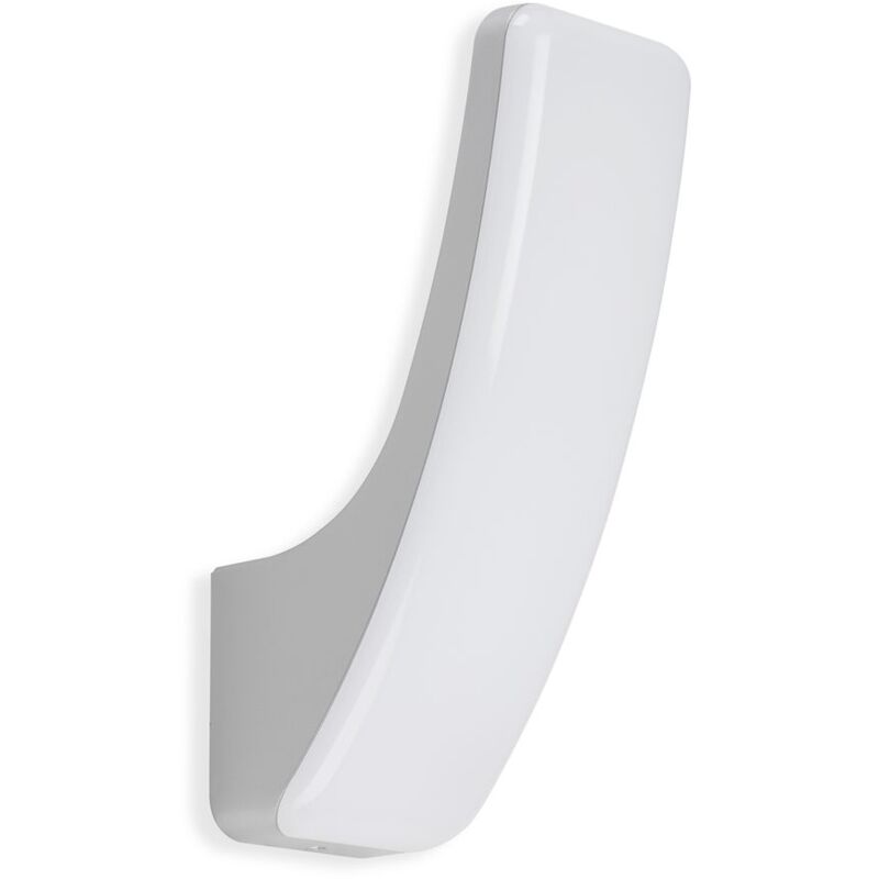 foto del prodotto lampada da parete esterna a led lampada da esterno 15w argento metallo plastica telefunken