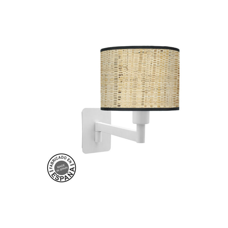 foto del prodotto lampada da parete fashion 1xe14 bianco/marrone scuro 26x17x28 cm