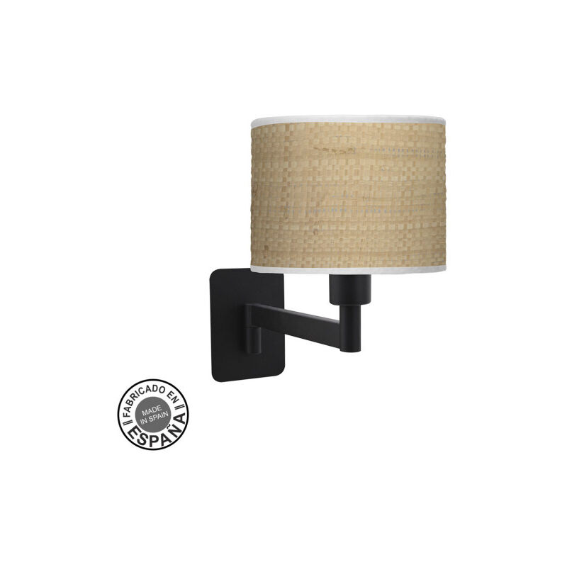 foto del prodotto lampada da parete fashion pieghevole 1xe14 nero/marrone chiaro 26x17x28 cm