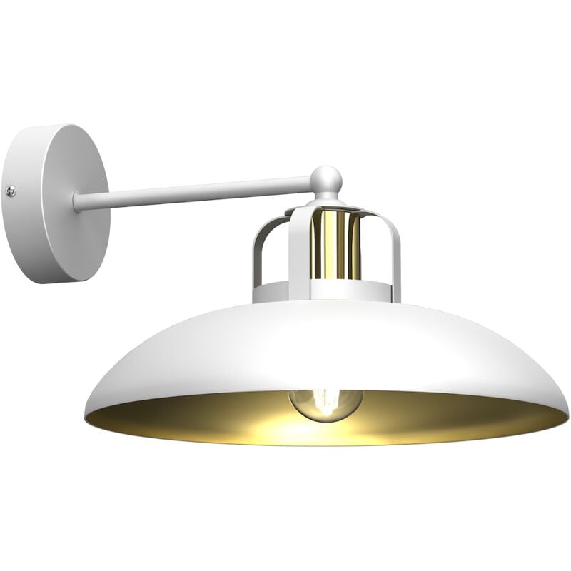 foto del prodotto lampada da parete felix bianco oro 1xe27