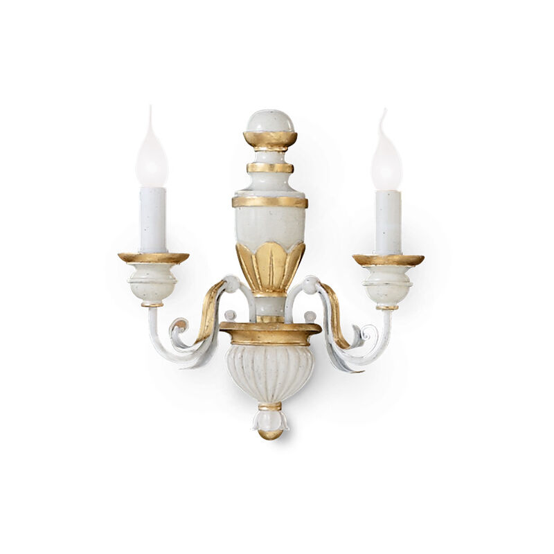 foto del prodotto lampada da parete firenze ap2 bianco