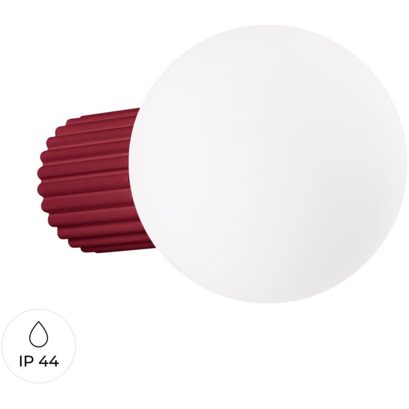 foto del prodotto lampada da parete halo borgogna 12x12x17cm sollux