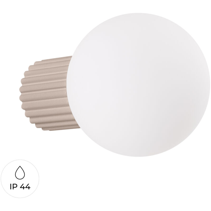 foto del prodotto lampada da parete halo tortora 12x12x17cm sollux