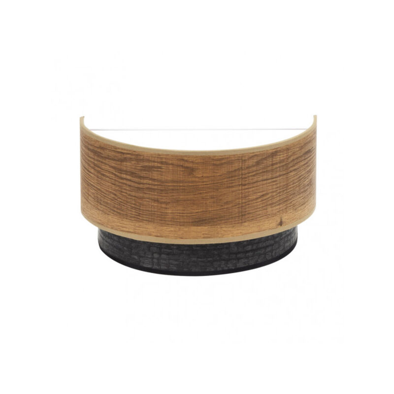 foto del prodotto lampada da parete in legno nero e scuro modello colet 1x e27 fabrilamp
