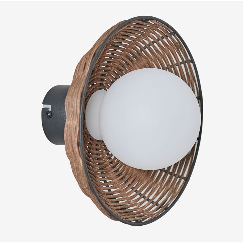 foto del prodotto lampada da parete in rattan lutyen sklum