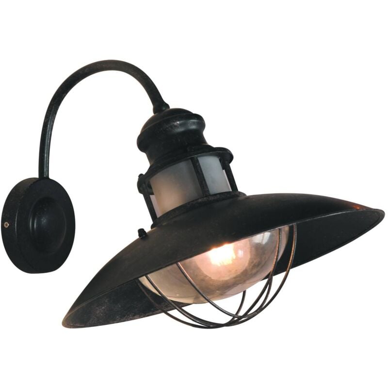 foto del prodotto lampada da parete industriale vintage coal per esterni e27
