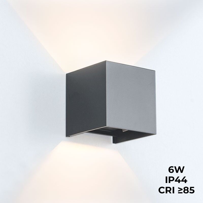 foto del prodotto lampada da parete kurtin 6w con apertura di luce dimmerabile