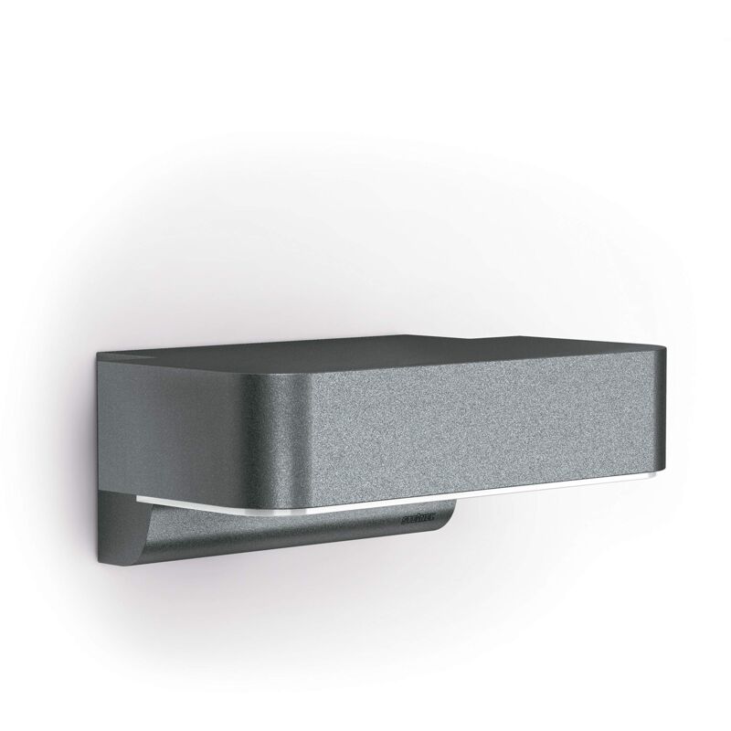 foto del prodotto lampada da parete l 800 sc, con sensore di movimento a 160 , collegabile tramite app, in alluminio, 7,5 w, colore antracite steinel